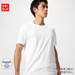 SUPIMA COTTON圆领T恤/短袖优衣库男装女装匹马棉482297