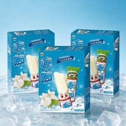 旺旺 冻痴网红冰品雪糕香草椰奶混合口味冰棍儿时棒冰解暑常温储存 85ml*12支
