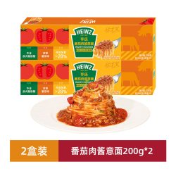 亨氏 番茄肉酱意面意大利面2盒装速食经典尝鲜