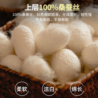 恒源祥 100%蚕丝被 A类 米金 200x230cm 6斤