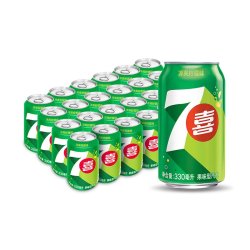 百事 7喜常规罐330ml*24罐碳酸饮料柠檬味整箱装汽水冰爽劲爽畅饮囤货
