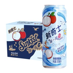 屈臣氏 新奇士海盐荔枝果冻汽水300mL*12罐