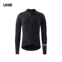 移动端：UKE秋冬季骑行服男子轻暖抓绒长袖上衣公路车装备防泼水外套逐影