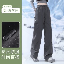 攀岩日记三合一软壳裤秋冬加绒防水裤户外女式三防进藏冲锋裤男款