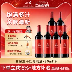 迦南美地 正品宁夏干红葡萄酒红包赤霞珠红酒750ml整箱官方旗舰店