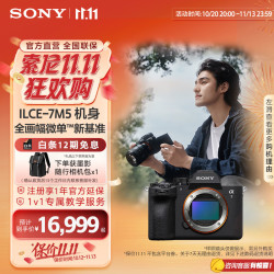 索尼 高速连拍4K 120p视频 全画幅微单相机  单机身