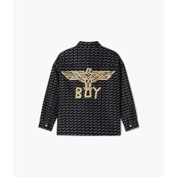 BOY LONDON BOYLONDON秋季情侣款外套满印潮流长袖衬衫N21900