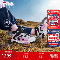 斐乐 动物园棉靴 | 斐乐童鞋儿童棉鞋2026冬季款男女小童魔术贴休闲鞋 黑/斐乐白-BW 32 内长20.0cm