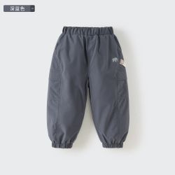 戴维贝拉 儿童羽绒服90绒加绒裤男女童