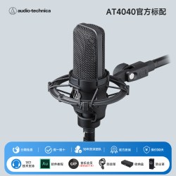铁三角 麦克风 AT4040大振膜专业电容 直播K歌话筒有声书录音设备