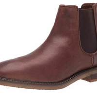 Clarks 其乐 男式切尔西短靴 绒面 套脚 圆头 4616714