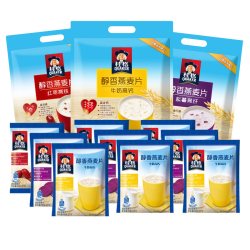 桂格 醇香燕麦片540g*1牛奶红枣紫薯小包装谷物冲饮即食营养早餐