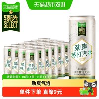 天猫超市 猫超臻选原味苏打水0糖0卡气泡水汽水无糖碳酸饮料整箱330ml*24罐