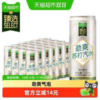 天猫超市 猫超臻选原味苏打水0糖0卡气泡水汽水无糖碳酸饮料整箱330ml*24罐