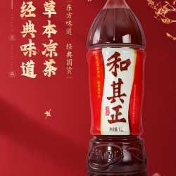 和其正 凉茶1.5升 大瓶装甘草金银花草本植物饮料家庭聚餐火锅聚会