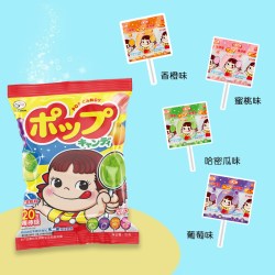 不二家 棒棒糖组合装 2口味 125g 20支（柠檬味+西柚味）