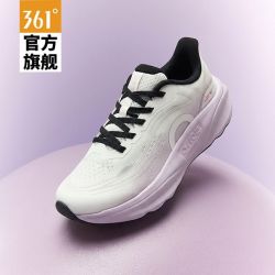 361° 女鞋专业缓震跑鞋女款夏秋季网面透气厚底软弹通勤健身运动鞋