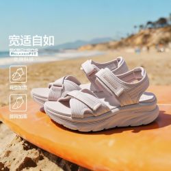 斯凯奇 宽楦科技女鞋凉鞋运动凉鞋运动沙滩凉鞋耐磨透气163585
