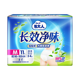 包大人 长效净味 M码 11片 成人拉拉裤