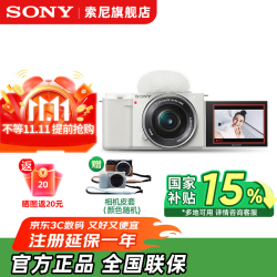 索尼 ZV-E10L APS-C画幅微单相机 白色 16-50mm镜头 进阶套装