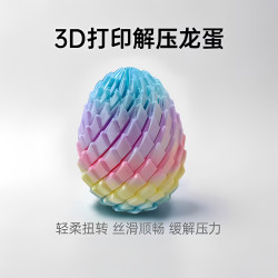 麦尔 FEILE多边形3D打印儿童益智玩具桌面玩具女男孩摆件解压螺旋扭扭龙蛋