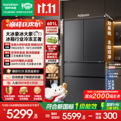 容声 大冰象系列 BCD-601Q50FZLBD 风冷法式门冰箱 601L 灰色