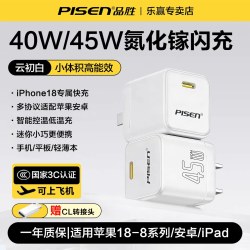 品胜 迷你 45W 冰芯充 氮化镓 充电器头