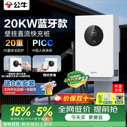 公牛 新能源汽车壁挂快充直流充电桩适配于蔚来红旗五菱吉利理想i9 立方云 20KW蓝牙款0米安装