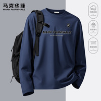 马克华菲 200G重磅纯棉长袖T恤衫男