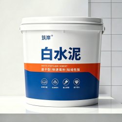 筑岸白水泥高强度速干防水墙面填缝剂地面修补砂浆快干家水泥