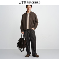 太平鸟 哈灵顿羽绒服 保暖防寒 可可棕 2XL 男士外套