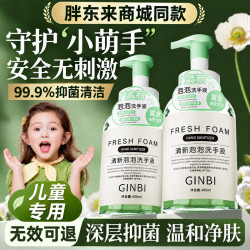 胖东来 线上商城泡沫洗手液抑菌杀菌消毒免洗儿童母婴可用代购同款 买二送一菌
