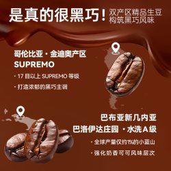 cafebreak 甜黑巧咖啡豆金奖黑咖新鲜中深烘培500g
