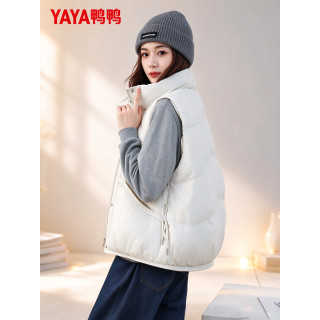 YAYA 鸭鸭羽绒马甲女外穿加厚坎肩2026年新款小个子秋冬季短款外套保暖