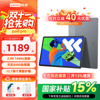 联想 小新Pad Pro 12.7 2025款 平板电脑(2.9K、天玑8300、8GB、128GB、WiFi版、大象灰)