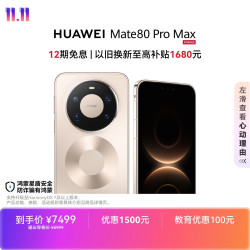 华为 Mate 80 Pro Max 手机 16GB+512GB 极昼金