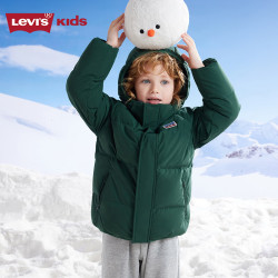 Levi's 儿童羽绒服冬季男童女童加厚外套童装面包服 梧桐绿 160/76(L)