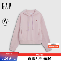Gap 2SS623061 爱心logo加绒 粉色 M(165/88A) 女士卫衣