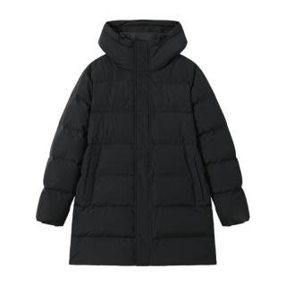 拓路者 90绒中长款连帽加厚男士羽绒服