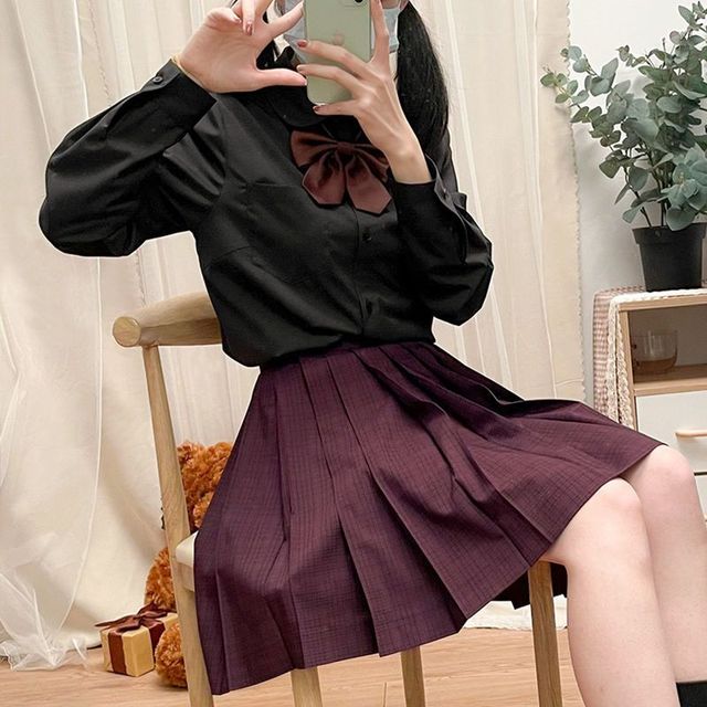 中牌 学生制服 JK制服百褶裙