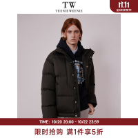TEENIE WEENIE 小熊男装三防日常休闲宽松立领90鸭绒羽绒服男女同款 黑色 2XL
