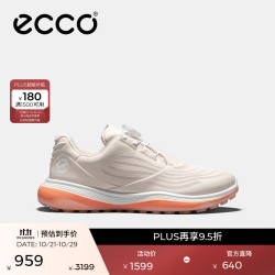 ecco 132763 超轻1代 石灰色 38码 高尔夫女鞋
