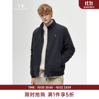 TEENIE WEENIE 小熊男装哈灵顿老钱风外套男休闲商务通勤立领夹克 深藏青色 S