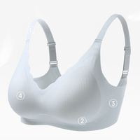 芬腾 超弹性高品质裸感无钢圈内衣 FB25690154 浅蓝 XL