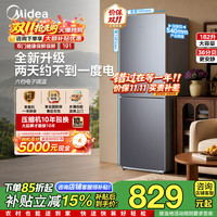 美的 MR-191A 直冷双门冰箱  182L 钛钢灰