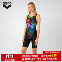 PLUS会员：arena 泳衣女高级感连体及膝泳衣温泉游泳专业训练抗氯舒适防晒速干(京东会员）