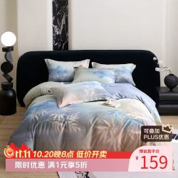 兰芮 100支新疆长绒棉四件套 coco咖 200*230cm