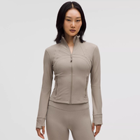移动端：Define女士短款夹克 *罗纹 Nulu™ 速干芯吸丨lululemon丨LW3HB6S