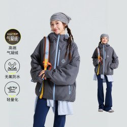 小虎宝儿 校服神器小虎宝儿青少年儿童绵羊毛防泼水棉服26冬季新款女童棉衣