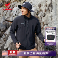 猛犸象 Comfort 男士户外徒步舒适轻便轻量防泼水软壳夹克外套 黑色 M